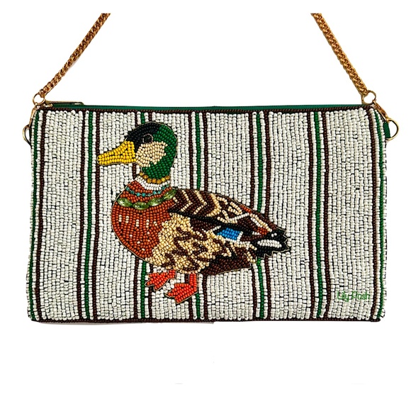 Ducks Crossbody Mini Clutch Bag, Football Game Day Bag, Phone Bag - Picture 1 of 3
